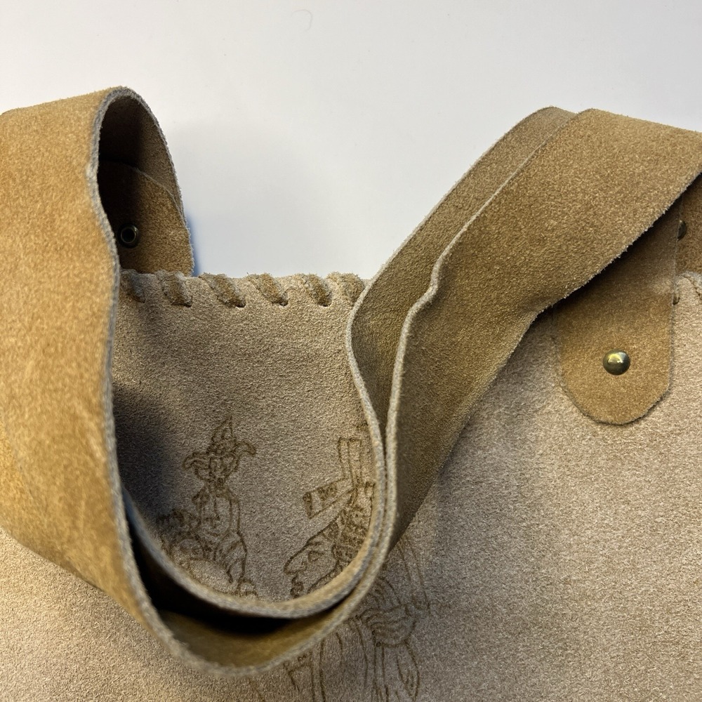 Vintage‎ Mexican Ethnic Tribal Leather Tote Bag Brown Indigenous - Picture 7 of 16